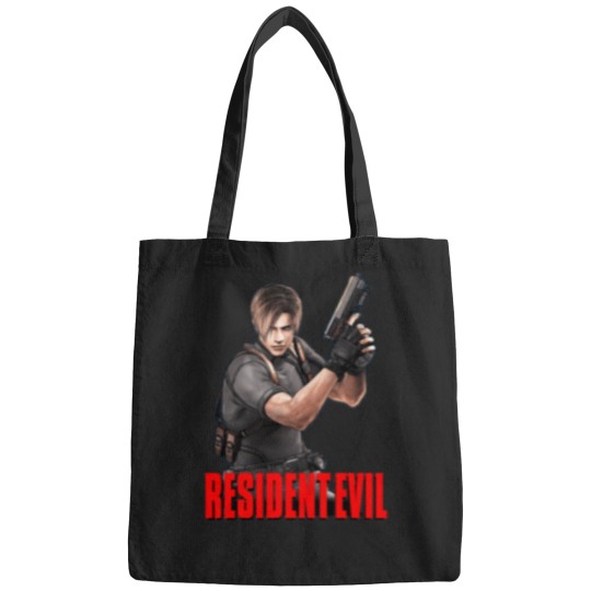 Discover Gift-Movie-Fans-Leon-Video-Games-Kennedy-Survival-Funny-Gifts T-Shirt Bags