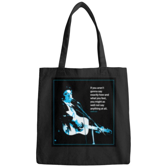 Discover Johhny-Cash---Say-How-You-Feel.. T-Shirt Bags