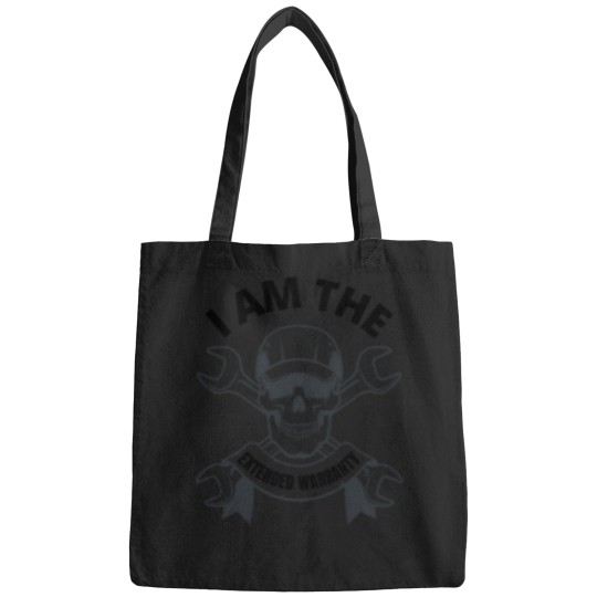 Discover I Am The Warranty Extended Warranty Funny Wrench Skull 3031 Bags