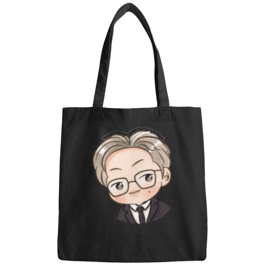 Discover Cute Namjoon wearing a suit Bags
