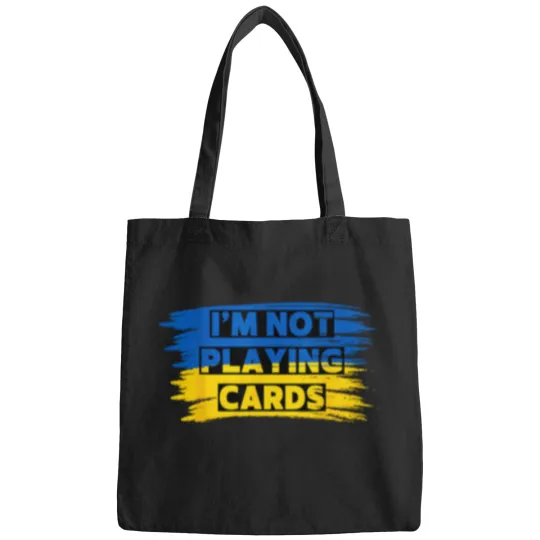 Discover zelenskyy words i'm not playing cards Bags