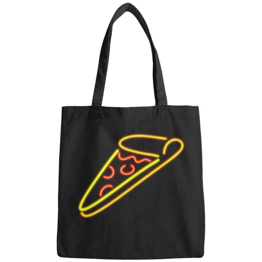 Discover Neons Pizza Sign Art Bags