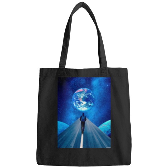 Discover Walking on Road To Blue spaces Bags
