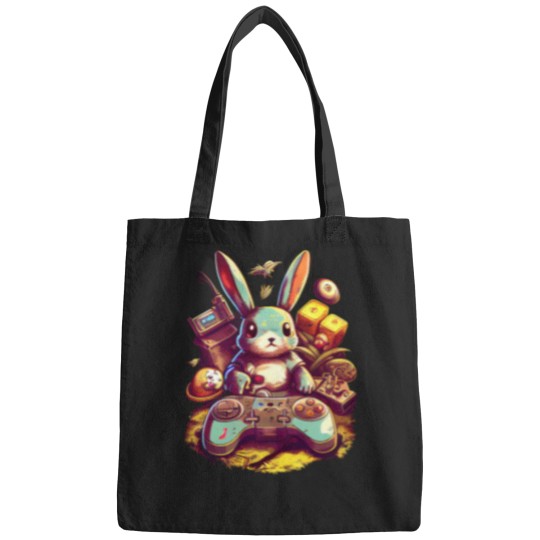 Discover Cute Gamer Easter Bunny Bags