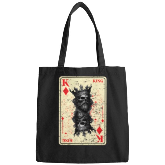 Discover Gothic Card Game Halloween Scary Horror King Of Diamonds Bags