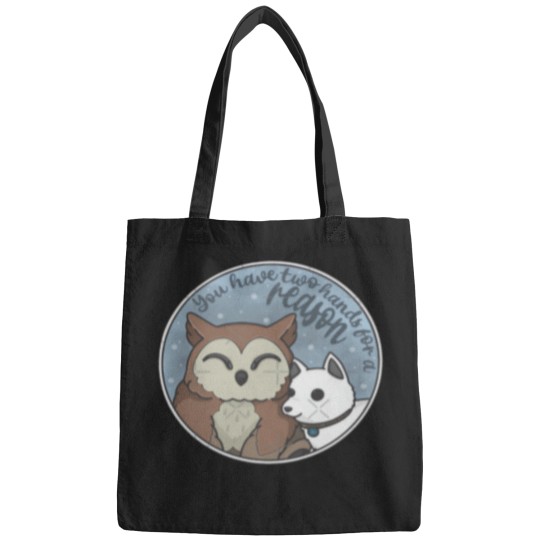 Discover you have two hands for a reason owlbear scratch baldurs gate 3 lightweight sweatshirt Bags