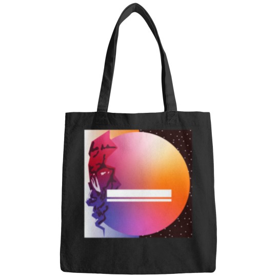 Discover man on the moon minimal album cover Bags