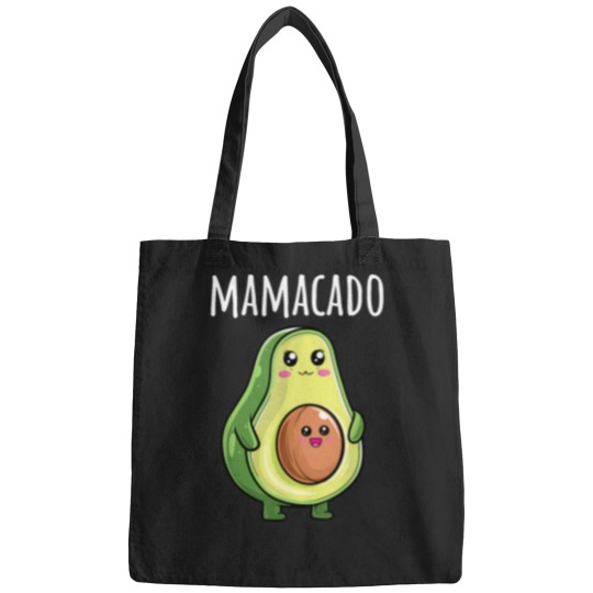 Discover Pregnancy-Announcement-Shirts-Women-Mom-Funny-Mamacado-T-Shirt Bags