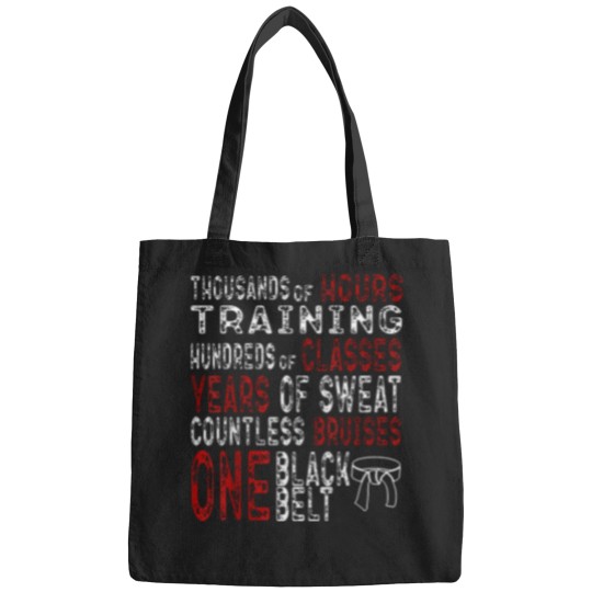 Discover Black-Belt-Taekwondo-Gifts-Mixed-Martial-Arts-Training-Cool-T-Shirt Bags