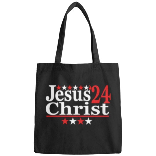 Discover Jesus Christ 2024 Political Election Parody Bags