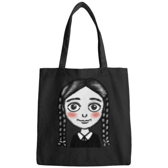 Discover Fan Art of Wednesday Adams From Netflix Show Bags