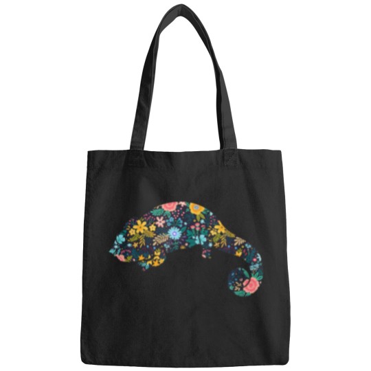 Discover Floral Chameleons Silhouette Girls Chameleons Lizard Bags