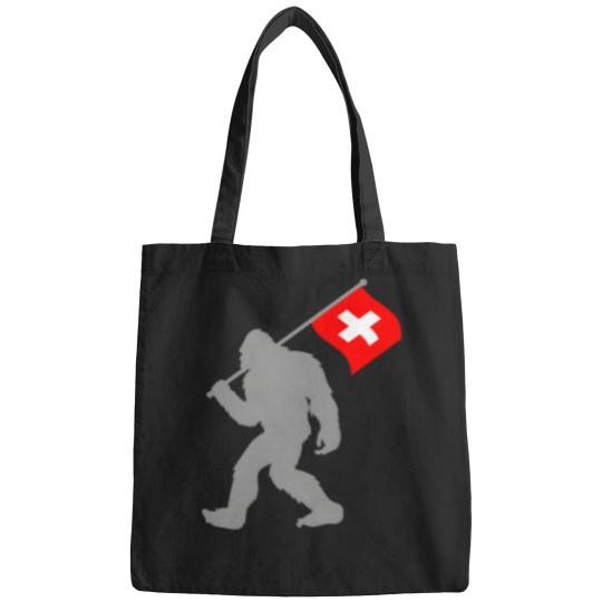 Discover Suisse Or Swiss Flag On Switzerland Flag Bags