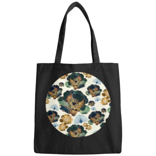 Discover Indigo Flowers And Peacocks Bags