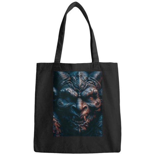 Discover A Gargoyle in stone with its demonic laugh Bags