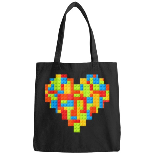 Discover mater builder block brick building valentine day boy Bags