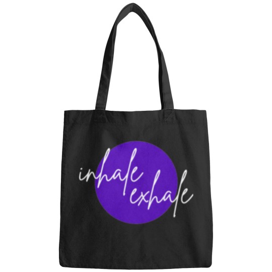 Discover Inhaleexhale Purple (white font) Bags