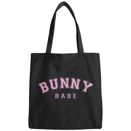 Discover Bunny-Babe-(Happy-Easter) T-Shirt Bags