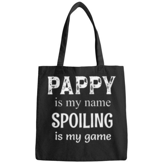 Discover Pappy-Is-My-Name-Grandpa-Grandfather-T-Shirt Bags