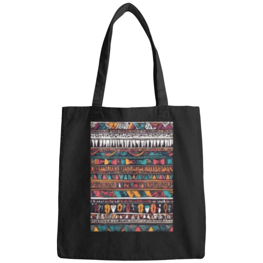 Discover Spectacular-Colorful-Line-Pattern-(1) T-Shirt Bags
