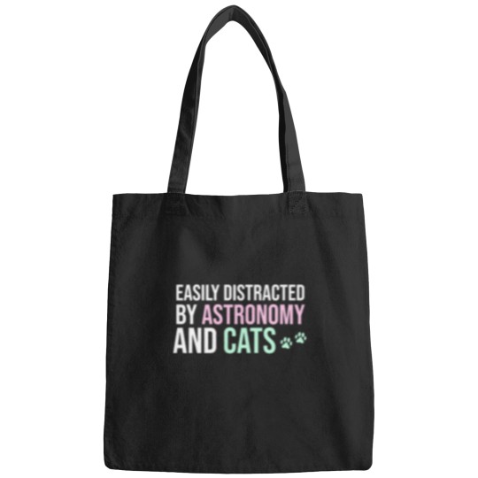 Discover Easily Distracted By Astronomy And Cats Bags