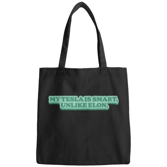 Discover Anti Elon Musk teslas Car Bumper Greens Bags