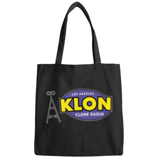 Discover KLON Los Angeles Clone Radio station logo 1 Bags