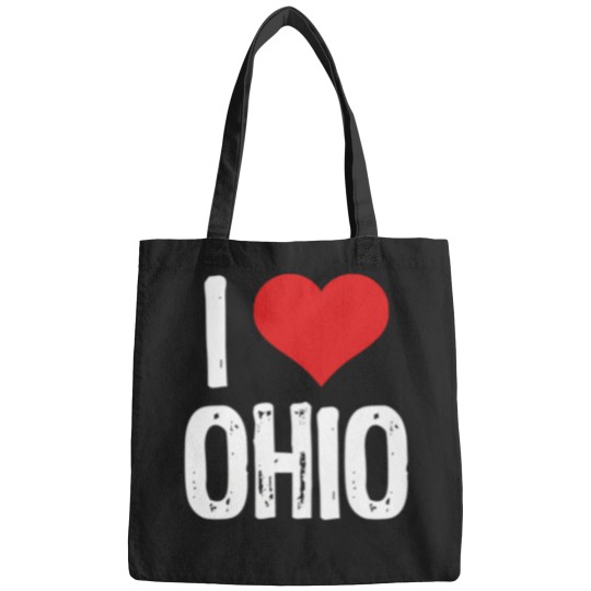 Discover I-Love-Ohio T-Shirt Bags