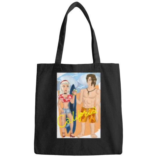 Discover California-Couple-(Human-States-150) T-Shirt Bags