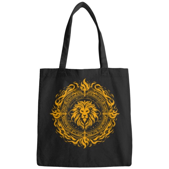 Discover Blazing Lion of Pride Escanor’s Eternal Flame - Dark Gold (Orange) Bags