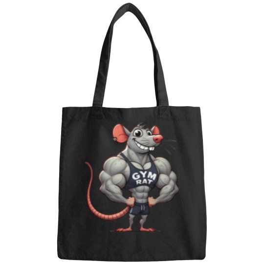 Discover Funny-Muscular-Gym-Rat T-Shirt Bags