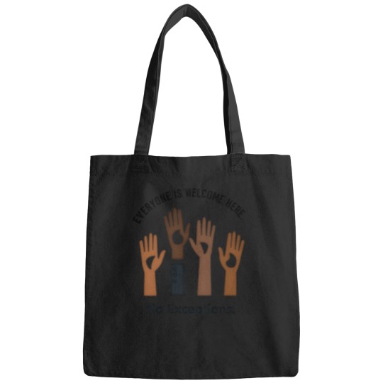 Discover Everyone Is Welcome Here No Exceptions - Unity & Diversity Bags
