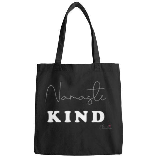 Discover Namaste Kind Black n White Design Print Bags