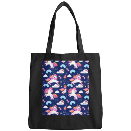 Discover Colorful Seamless With Unicorns Bags