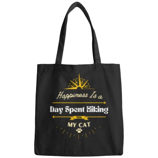 Discover Happiness is a day spent hiking with my cat Bags