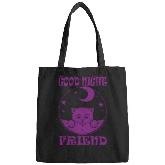 Discover Sleep Shirt Kitten Purple Bags
