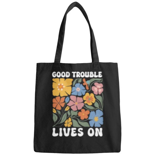 Discover Floral Good Trouble Lives On Bags, Resistance Bags, John Lewis Bags