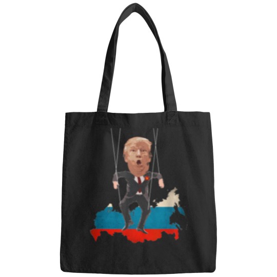 Discover Not-My-President---Donald-Trump-Is-A-Russian-Puppet-T-Shirt Bags