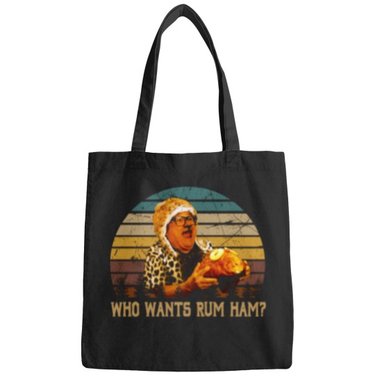 Discover Vintage-Design-Who-Wants-Rum-Ham T-Shirt Bags