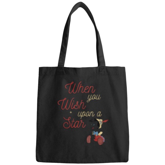 Discover Disneyyy-Pinocchio-When-You-Wish-Upon-A-Star-T-Shirt Bags