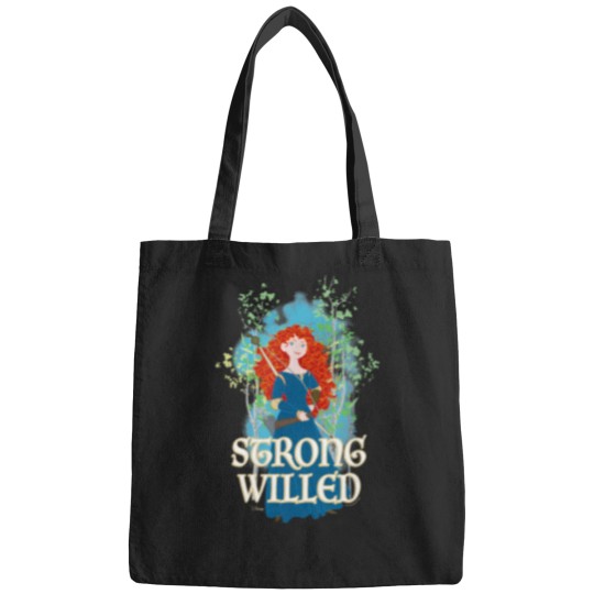 Discover Brave---Merida-Strong-Willed-T-Shirt Bags
