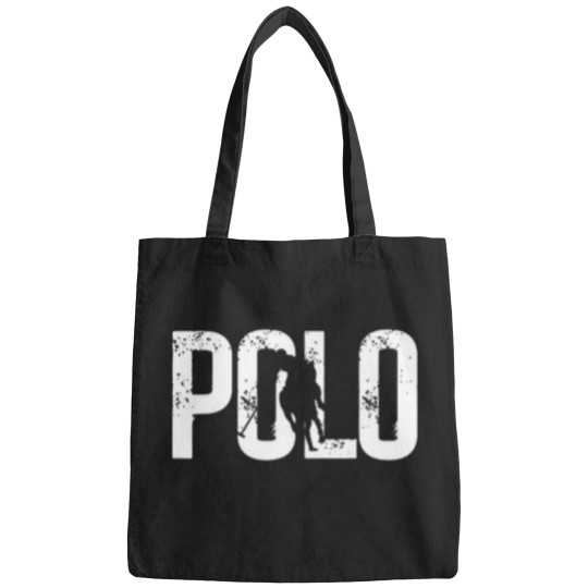 Discover Polo-Players-Horseback-Riding-Horse-Equestrian-Sports-T-Shirt Bags