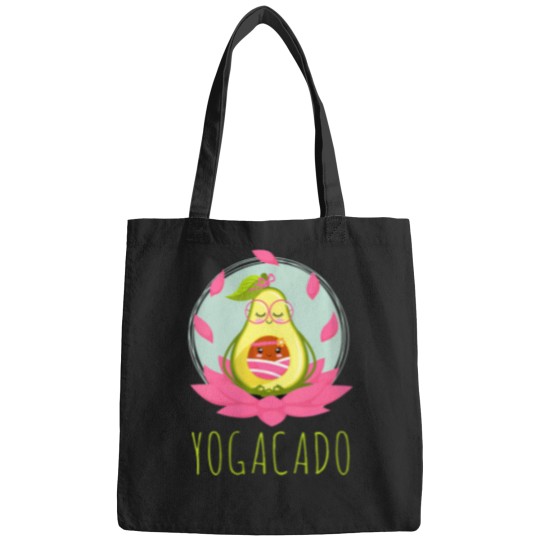 Discover Womens Vegetarian Vegan Funny Yoga Avocado Tshirt Funny Yogacado Bags