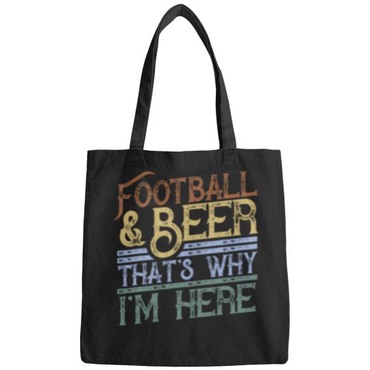 Discover Football And Beer That'S Why I'M Here Gift Game Day Gift Bags