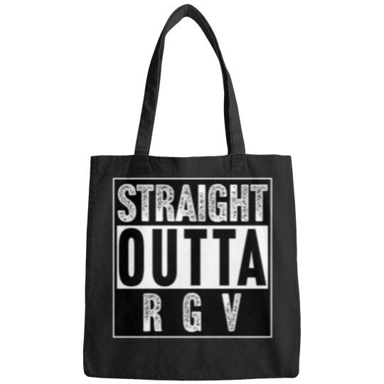 Discover Simple Â€Œstraight Outta Rgvâ€ Graphic Bags