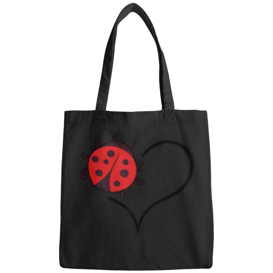 Discover Ladybugs-Beetles-For-Women-Girl-Entomologist-Cute-Ladybug-T-Shirt Bags