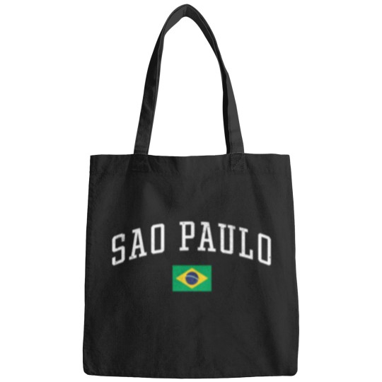 Discover Sao Paulo Brasil Country Flag Vacation Bags
