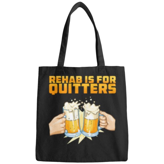 Discover Rehab Is For Quitters Rehabilition Wine Beer Bags