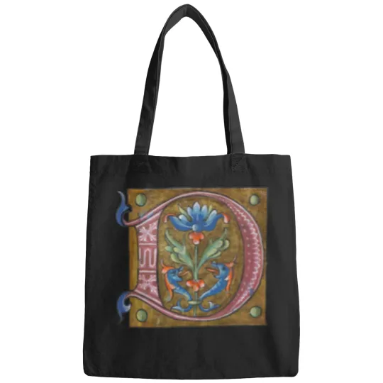 Discover Initial manuscript art — medieval art - Illuminated manuscripts art Bags