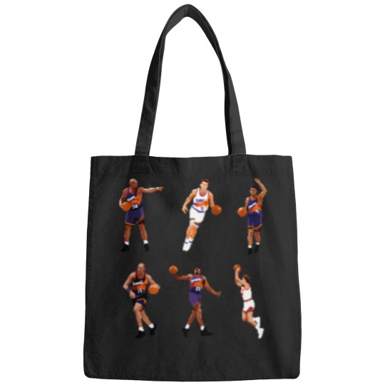 Discover Phoenix Legends 90s Sticker Collection (Charles Barkley Kevin Johnson Dan Majerle Danny Manning Cedric Ceballos Tom Chambers) Qiangy Bags
